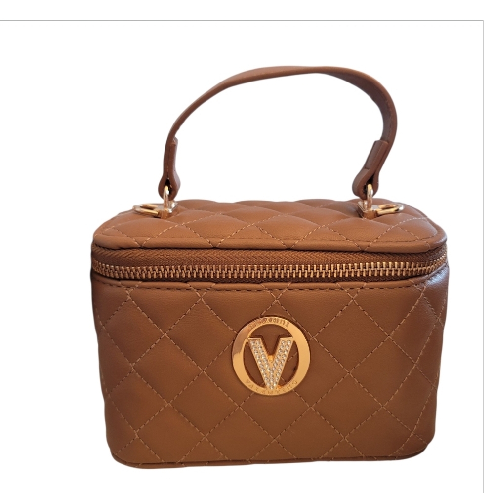 Valentino Orlandi Brown Quilted Crossbody Bag*free gift w/purchase* NWT - Picture 15 of 15